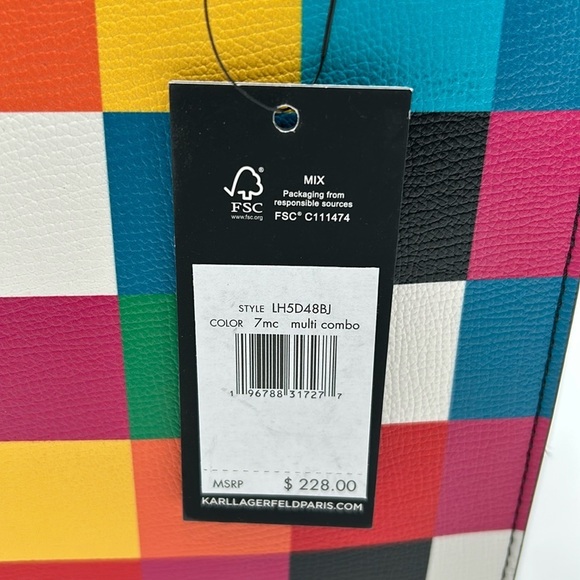 1708- Karl Lagerfeld Paris Multi Combo Crossbody Bag NWT - Picture 10 of 14